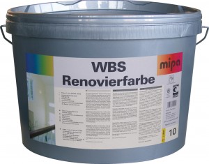 mipa WBS Renovierfarbe für stark verschmutzte Innenwandflächen, weiß, 10 Liter